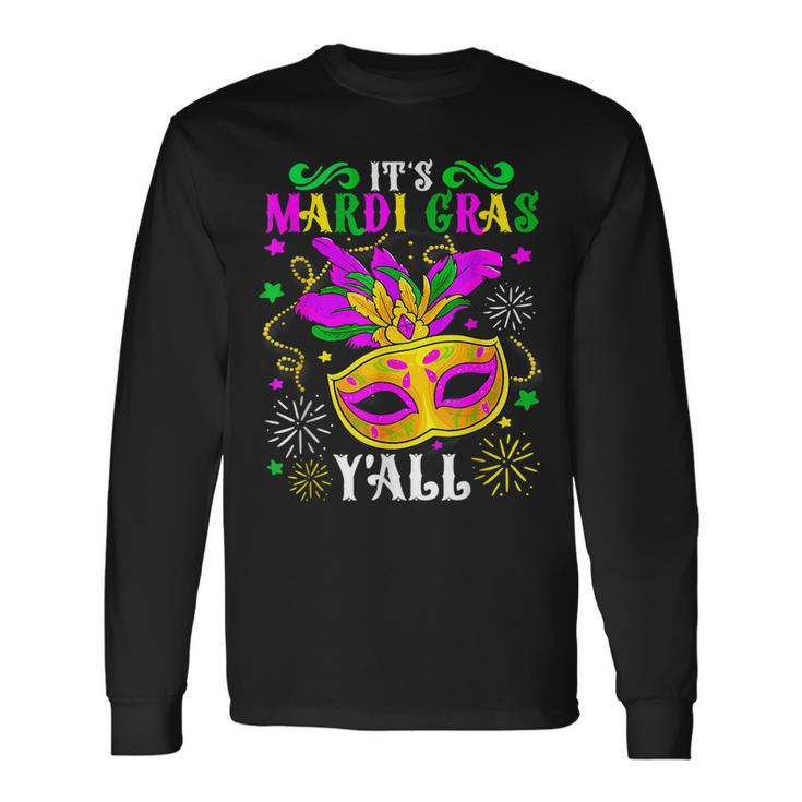 Mardi Gras Yall Vinatage New Orleans Party 2023 Long Sleeve T-Shirt