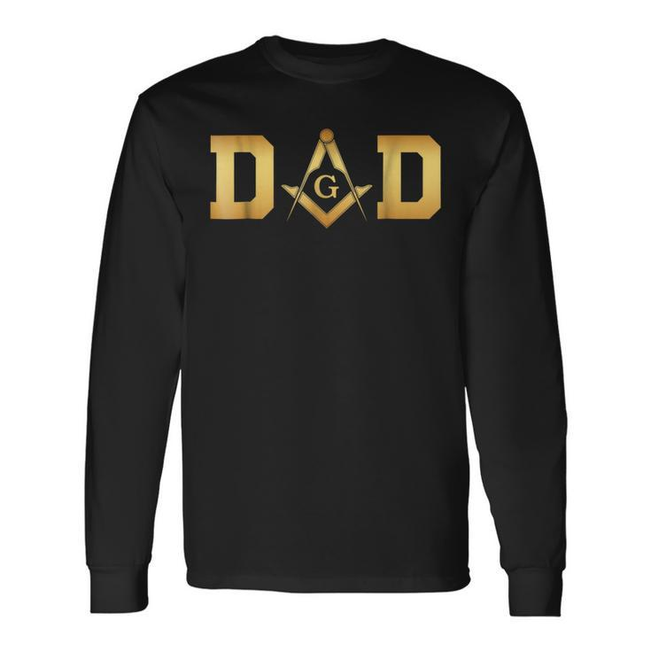 Masonic Dad Fathers Day Freemason Long Sleeve T-Shirt T-Shirt