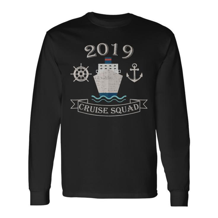 Matching Vacation Cruise Squad 2019 Vintage Long Sleeve T-Shirt T-Shirt Gifts ideas