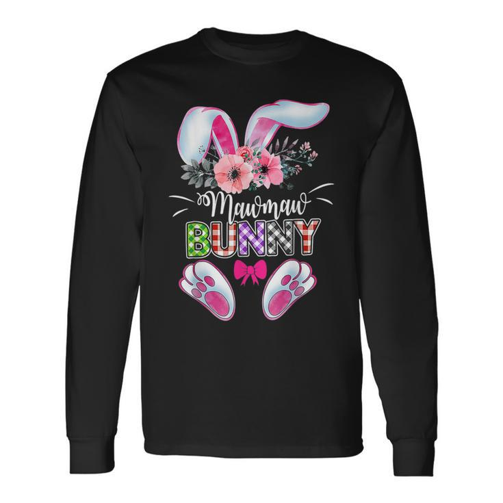 Mawmaw Bunny Plaid Happy Easter Day Long Sleeve T-Shirt
