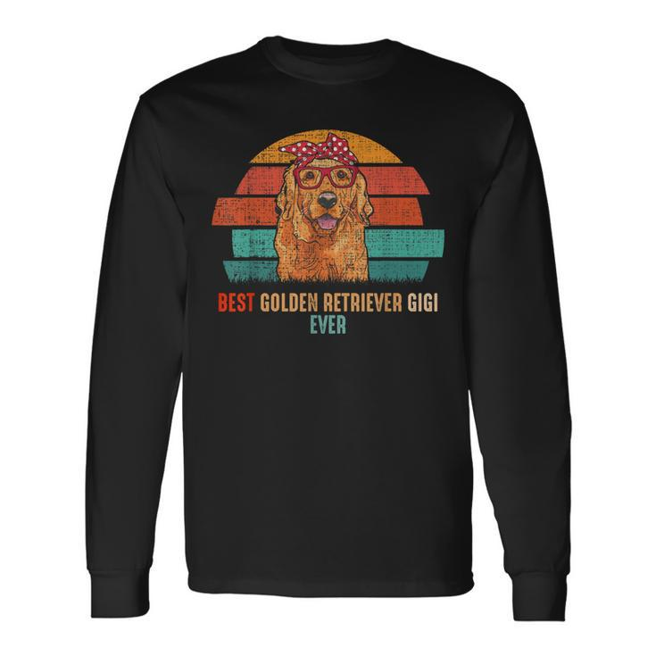 Mb Vintage Best Golden Retriever Gigi Ever Dog Pets Lovers W Long Sleeve T-Shirt