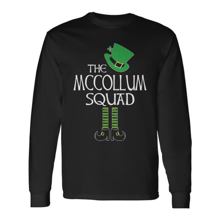 Mccollum Name The Mccollum Squad Leprechaun V2 Long Sleeve T-Shirt