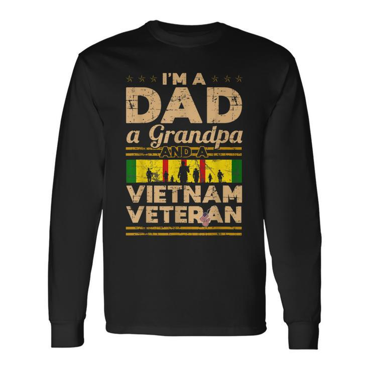 Memory Of Vietnam Veteran Im A Dad Grandpa Long Sleeve T-Shirt