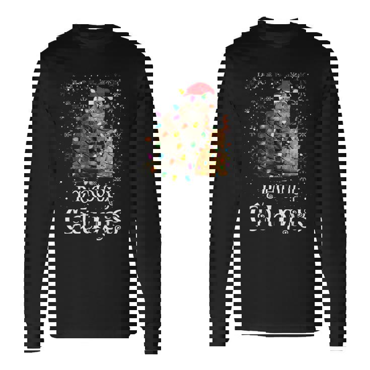 Meowy Catmas Funny Santa Cat Merry Christmas Cat Lover Men Women