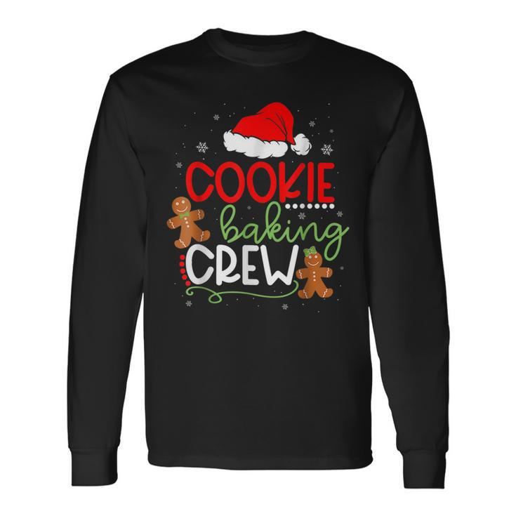 Merry Christmas Cookie Baking Crew Ginger Santa Pajamas Xmas  Men Women Long Sleeve T-shirt Graphic Print Unisex