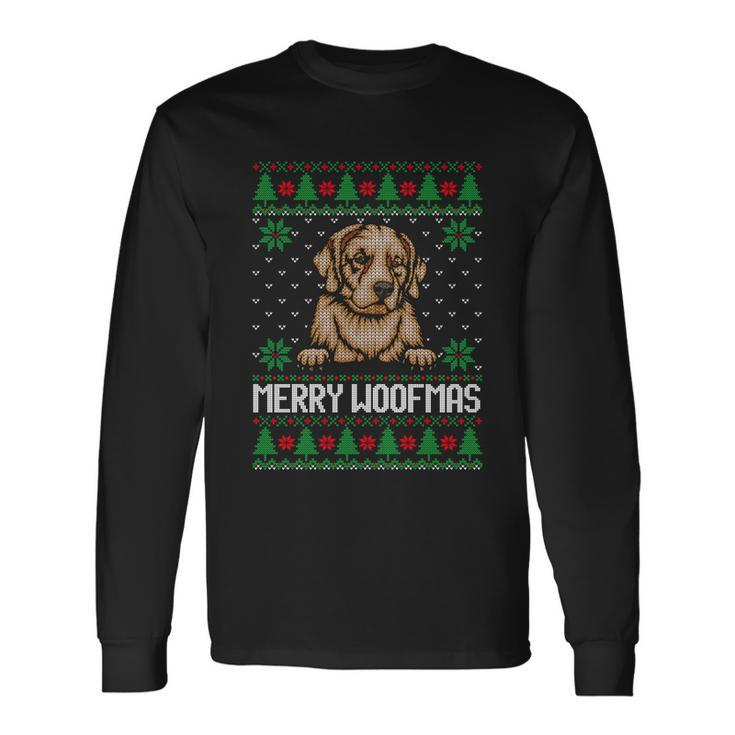 Merry Woofmas Ugly Christmas Sweater Long Sleeve T-Shirt
