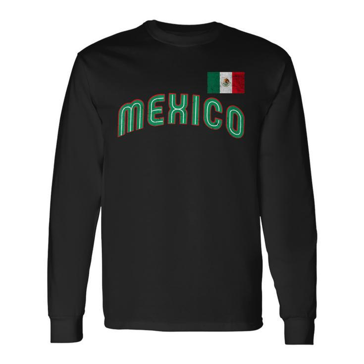 Mexican Baseball 2023 Player Mexico Pride Flag Baseball Long Sleeve T-Shirt T-Shirt