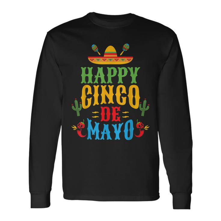 Mexico Cinco De Mayo Happy Cinco De Mayo 5 De Mayo Mexican Long Sleeve T-Shirt T-Shirt