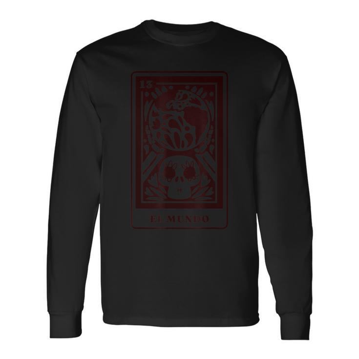 Mexikanische Tarotkarte V3 Langarmshirts Geschenkideen