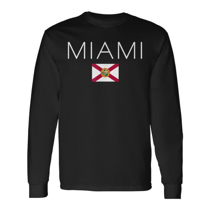 Miami Florida Usa Long Sleeve T-Shirt T-Shirt