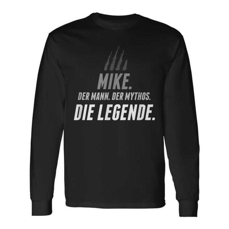 Mike Name Lustiger Spruch Vorname Geschenk Langarmshirts Geschenkideen