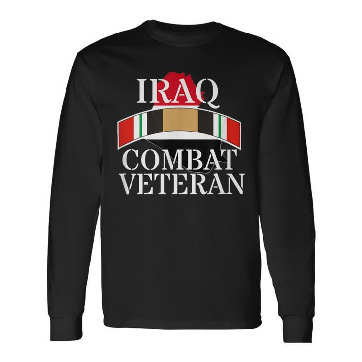 Military Operation Iraqi Freedom Oif Iraq War Ribbon Long Sleeve T-Shirt