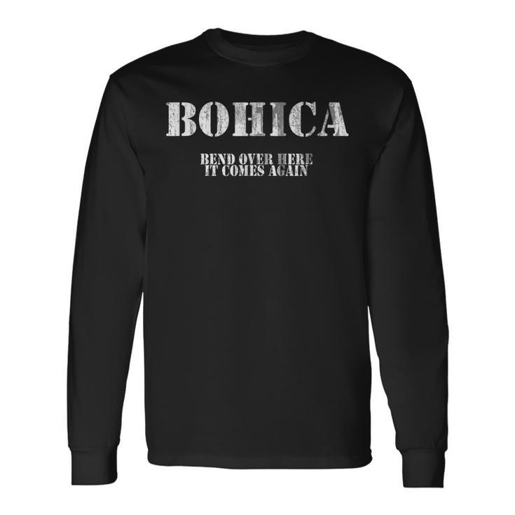 Military Saying Bohica Definition Long Sleeve T-Shirt