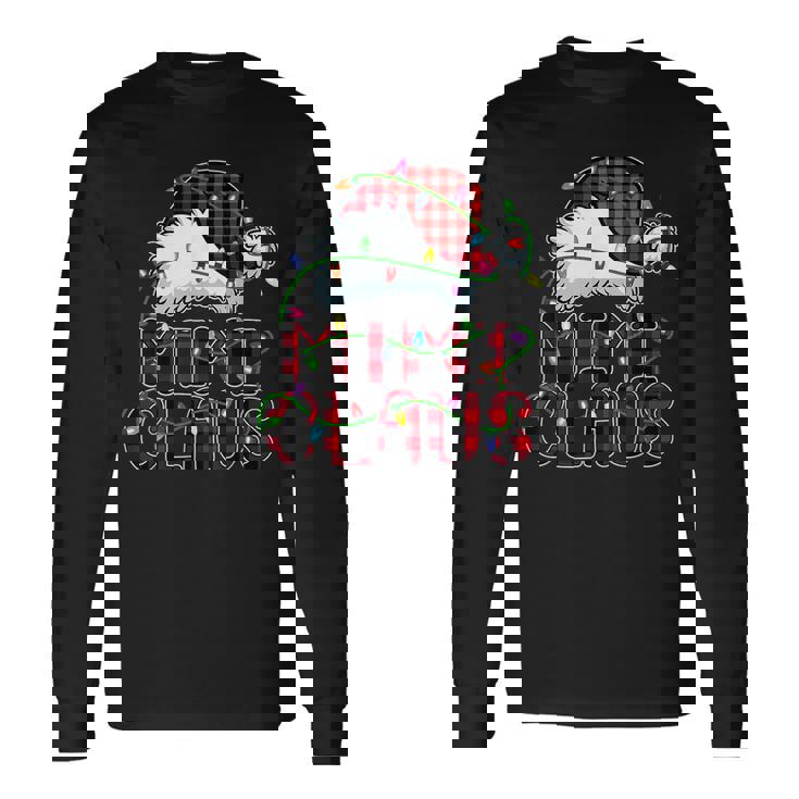 Womens Mimi Claus Christmas Santa Hat Family Matching Pajama T-Shirt