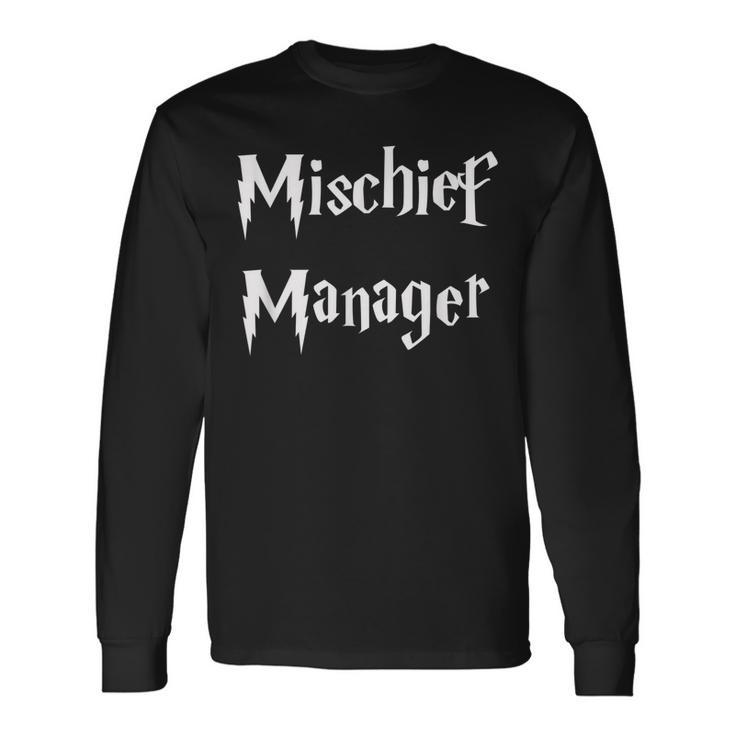 Mischief Manager Mom & Dad Long Sleeve T-Shirt