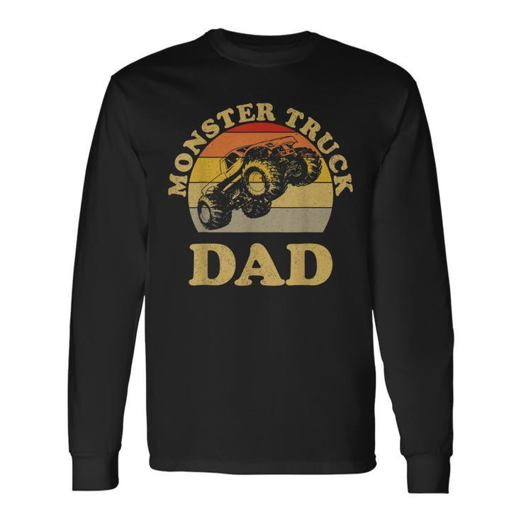 Monster Truck Dad Retro Vintage Monster Truck V2 Long Sleeve T-Shirt