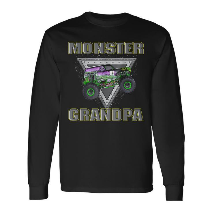Monster Truck Grandpa Monster Truck Are My Jam Truck Lovers Long Sleeve T-Shirt