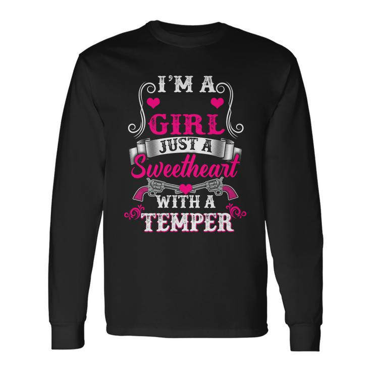Im A Month Girl With A Temper Personalized Custom Template Men Women Long Sleeve T-Shirt T-shirt Graphic Print