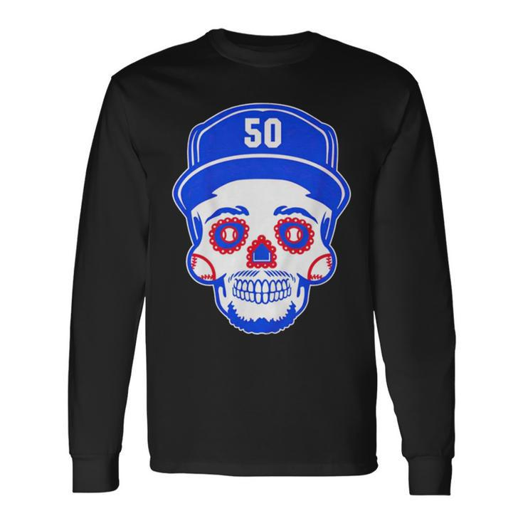Mookie Betts Sugar Skull Long Sleeve T-Shirt T-Shirt Gifts ideas