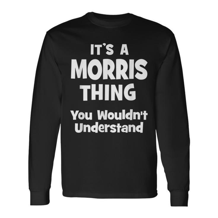 Morris Thing College University Alumni Long Sleeve T-Shirt