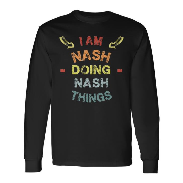 Nash Crest Nash Nash Clothing Nash Nash For The Nash Png Long Sleeve T ...