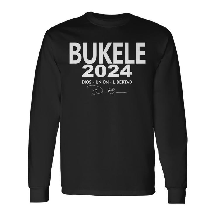 Nayib Bukele Reeleccion 2024 Long Sleeve T-Shirt