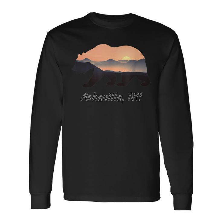 North Carolina Blue Ridge Mountains Bear Asheville Nc Long Sleeve T-Shirt
