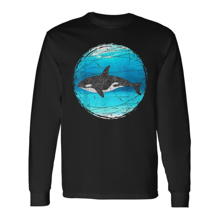 Ocean Killer Whale Long Sleeve T-Shirt