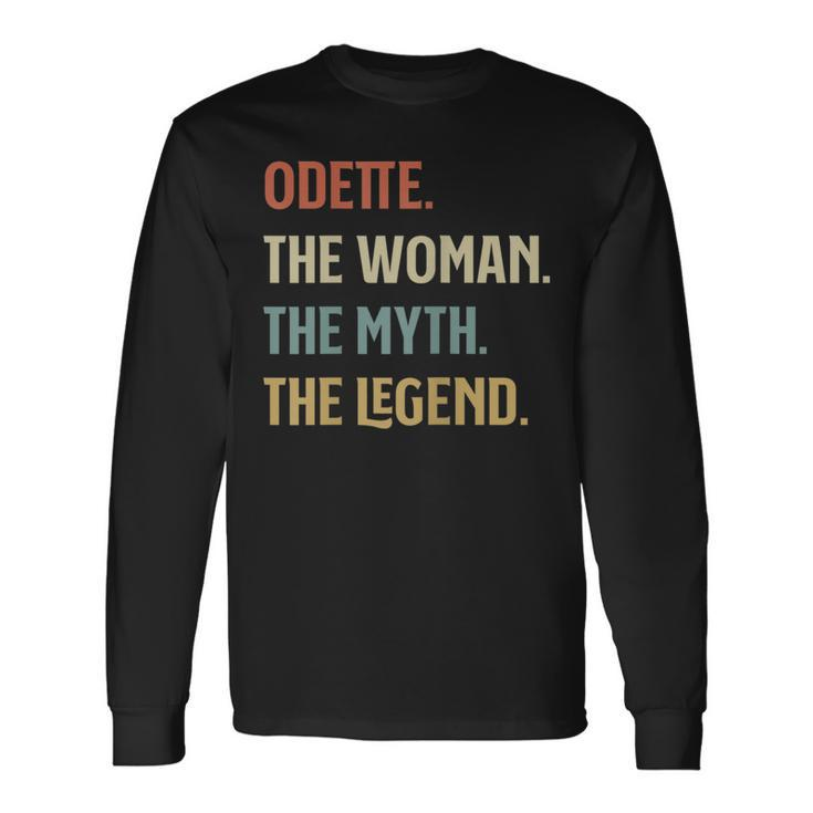 Odette The Woman Myth And Legend Name Personalized Long Sleeve T-Shirt