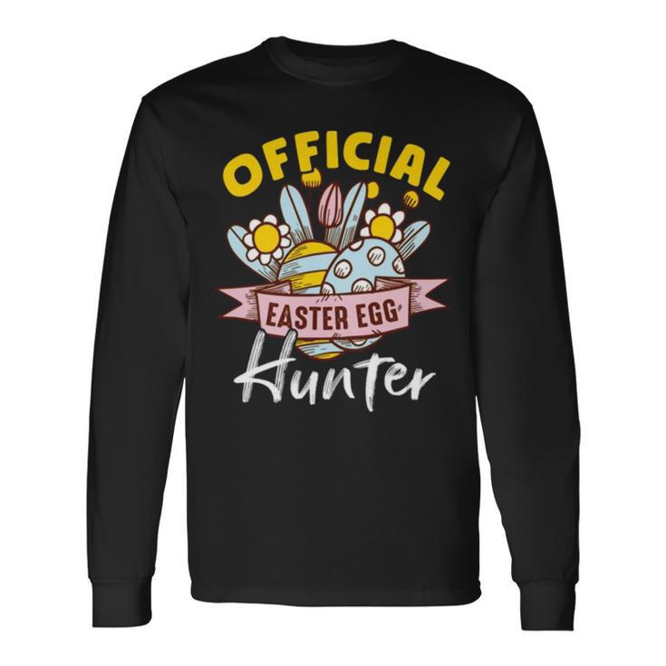 Official Easter Egg Hunter Retro Long Sleeve T-Shirt