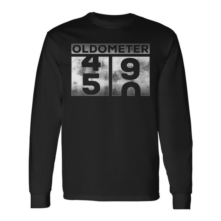 Oldometer 49-50 Birthday Turning 50 Half Century Long Sleeve T-Shirt