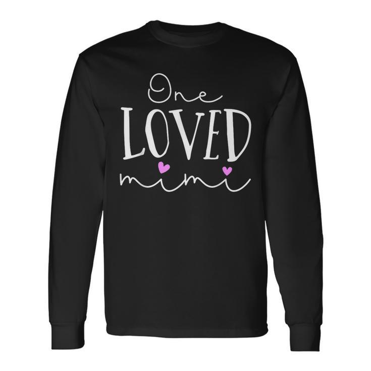 One Loved Mimi Valentine Mimi Is My Valentine Long Sleeve T-Shirt