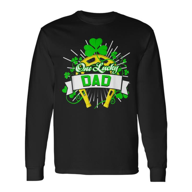 One Lucky Dad Happy St Patricks Day Shamrock Long Sleeve T-Shirt Gifts ideas