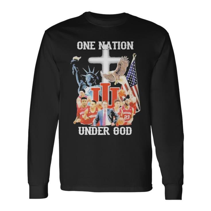 One Nation Under God Indiana Hoosiers Men’S Basketball Long Sleeve T-Shirt T-Shirt