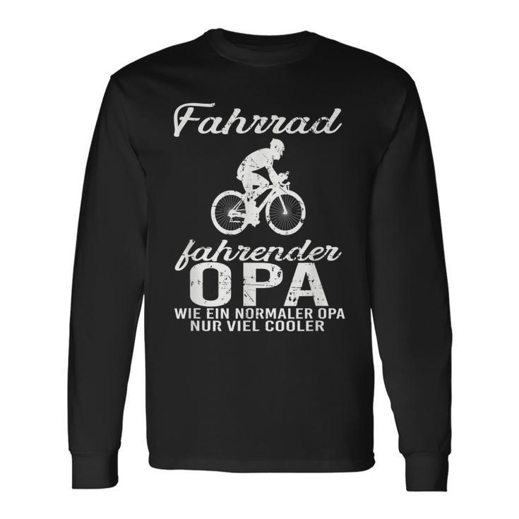 Opa auf Fahrrad Langarmshirts, Cool für Radfahrende Großväter Geschenkideen