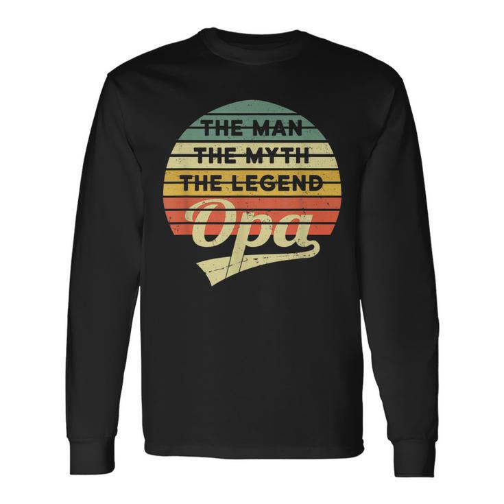 Opa Vintage Langarmshirts: Der Mann, Mythos, Legende Retro Spruch Geschenkideen