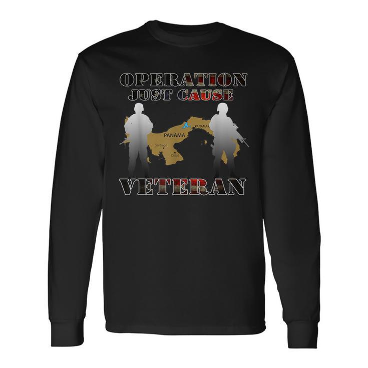 Operation Just Cause Ojc Veteran Us Army Long Sleeve T-Shirt