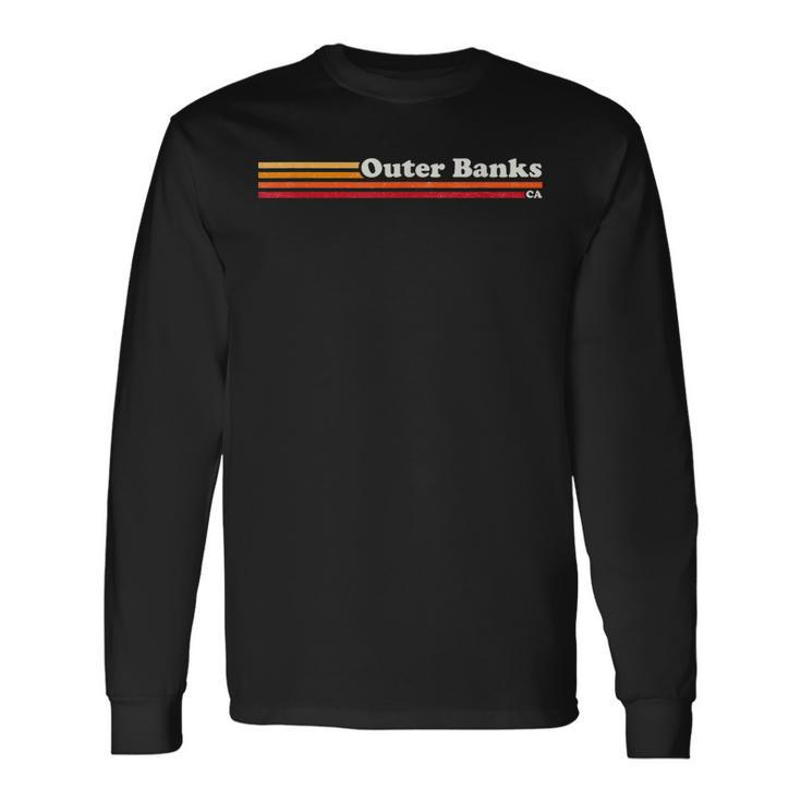 Outer Banks Obx North Carolina Nc Vintage Retro Classic Long Sleeve T-Shirt T-Shirt