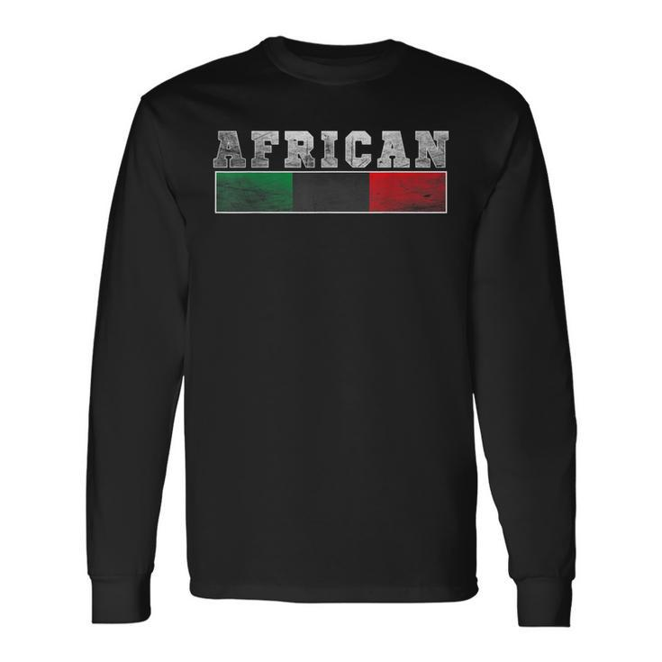 Pan-African Afro-American African Black Liberation Unia Long Sleeve T-Shirt