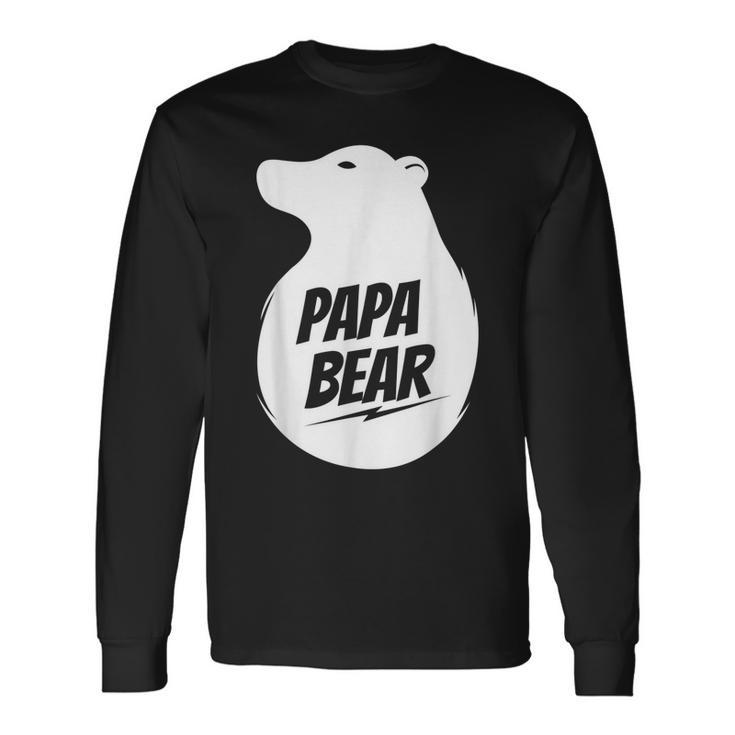 Papa Bear Best Fathers Day Papa Bear Long Sleeve T-Shirt T-Shirt