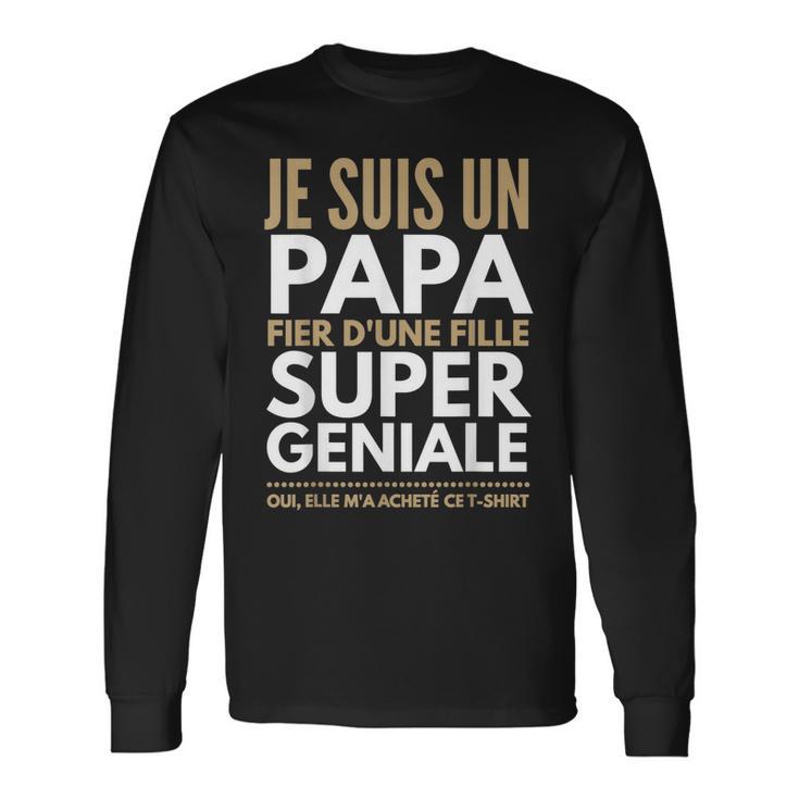 Papa Mädchen Geburtstags Langarmshirts, Witziges Herren Langarmshirts Geschenkideen