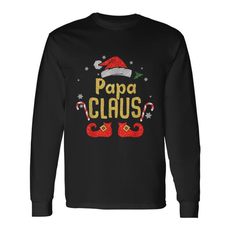 Papa Santa Claus Matching Christmas Shirts Tshirt Long Sleeve T-Shirt