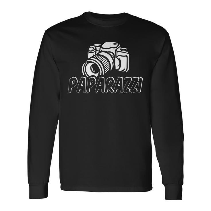 Paparazzi Dad Photographer Retro Camera Long Sleeve T-Shirt
