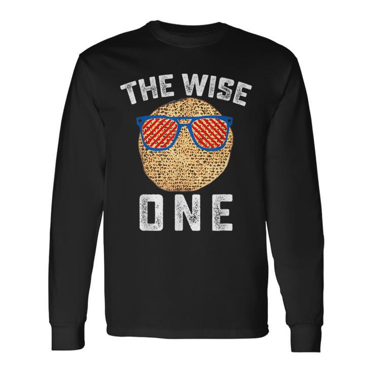 Passover The Wise One Jewish Pesach Matzo Jew Holiday Long Sleeve T-Shirt