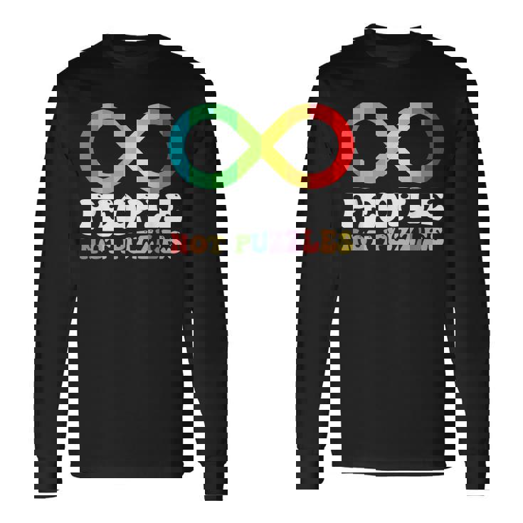 People Not Puzzles Autism Awareness Neurodiversity Inclusion Long Sleeve T-Shirt T-Shirt