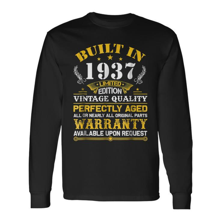 Perfectly Aged Built In 1937 82Nd Years Old Birthday Shirt Long Sleeve T-Shirt T-Shirt Gifts ideas
