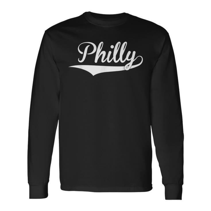 Philadelphia Philly Baseball Lover Baseball Fans Long Sleeve T-Shirt