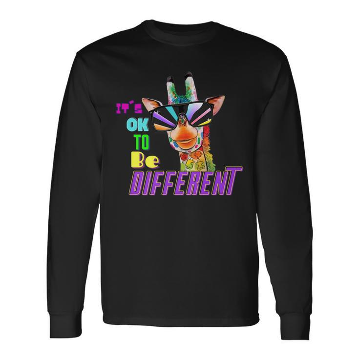 Pineiro Couture Its Ok To Be Different Autism Awareness Asd Long Sleeve T-Shirt T-Shirt