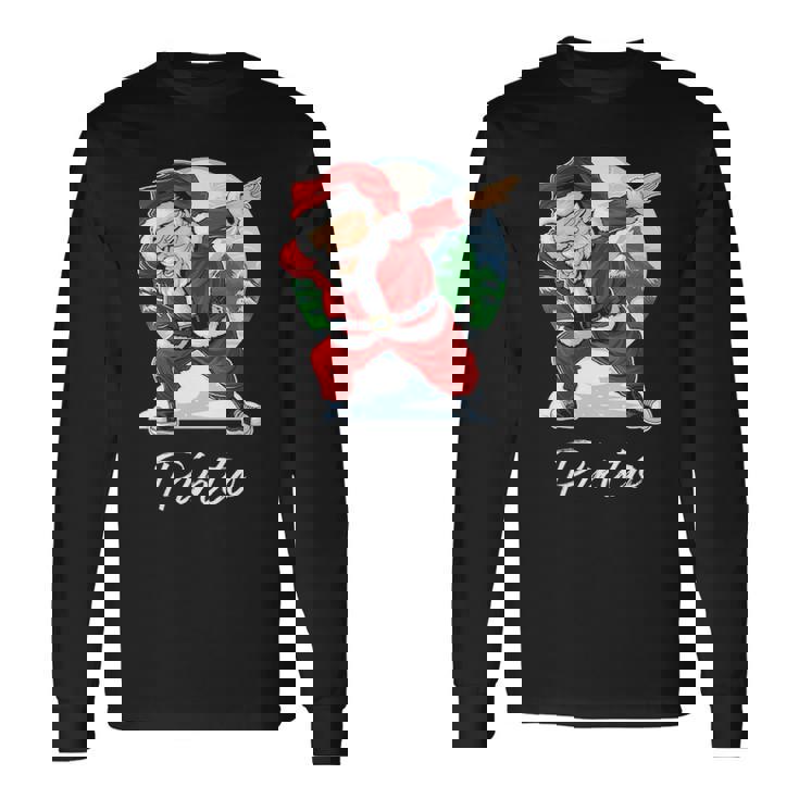 Pinto Name Santa Pinto Long Sleeve T-Shirt