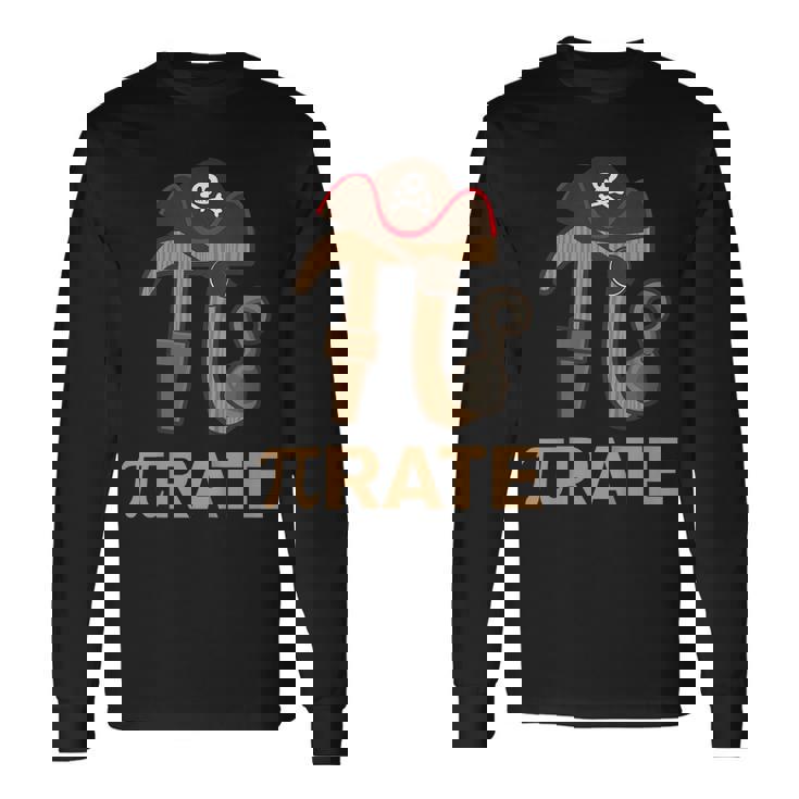Pirate Math Geek 314 Hat Hook Pi Day Pun Long Sleeve T-Shirt T-Shirt